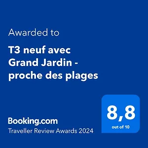 T3 Neuf Avec Grand Jardin - Proche Des Plages Appartement